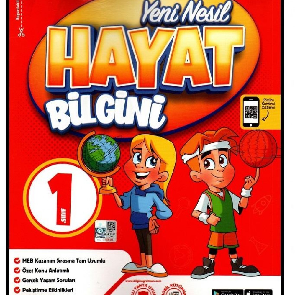 Kırmızı Beyaz 1 Sınıf Yeni Nesil Hayat Bilgini