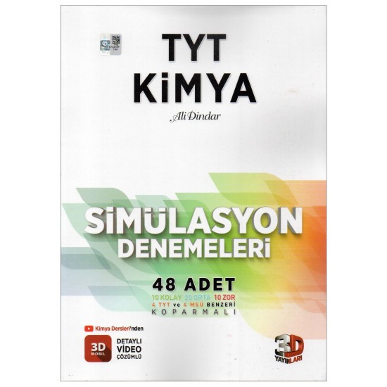 3D Yayınları TYT Kimya Simülasyon Denemeleri