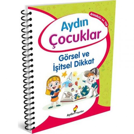 Aydın Okul Öncesi Etkinlik Kitabım Görsel ve İşitsel Dikkat 4+ Yaş