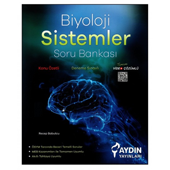 Aydın Yayınları AYT Biyoloji Sistemler Konu Özetli Soru Bankası