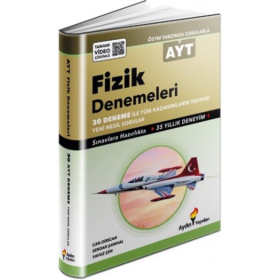 Aydın Yayınları AYT Fizik Denemeleri 30 Adet