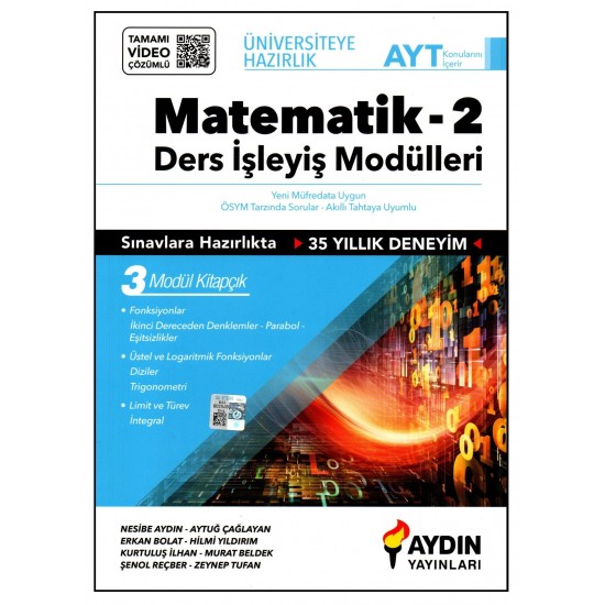 Aydın Yayınları AYT Matematik Ders İşleyiş Modülleri