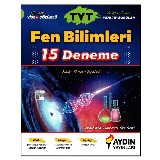 Aydın Yayınları TYT Fen Bilimleri 15 Deneme