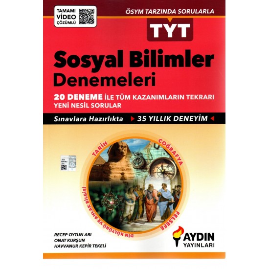 Aydın Yayınları TYT Sosyal Bilimler Deneme 20 Deneme