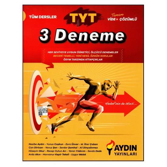 Aydın Yayınları TYT Tüm Dersler 3 Deneme