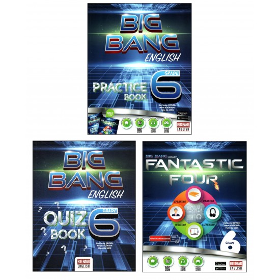 Big Bang English 6. Sınıf Practice Book+Quiz Book+Fantastic Four Seti