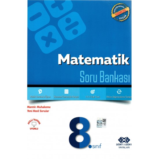 Dört x Dört 4 x 4 Yayınları 8. Sınıf Matematik Soru Bankası