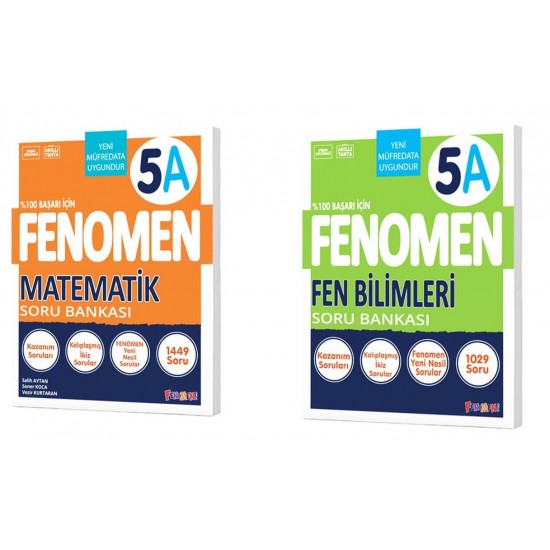 Fenomen 5. Sınıf Matematik (A)  Ve Fen Bilimleri (A) Soru Bankası 