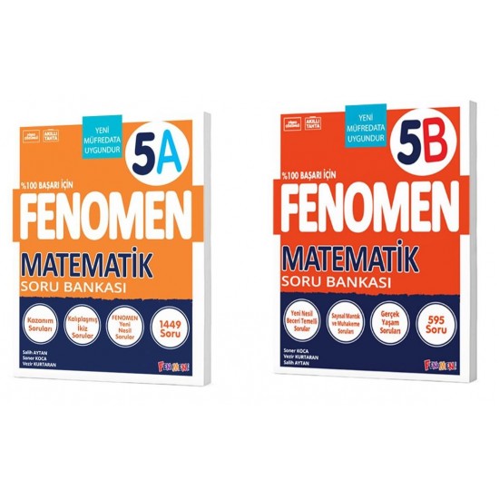 Fenomen 5. Sınıf Matematik (A) Ve (B) Soru Bankası 