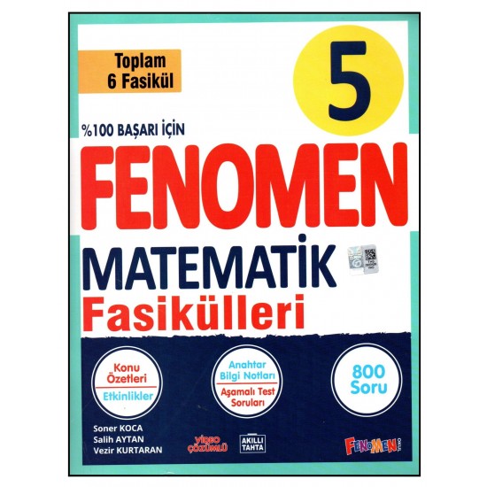 Fenomen 5. Sınıf Matematik Konu Özetli Soru Bankası Fasikülleri 6 Fasikül