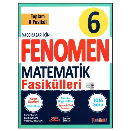 Fenomen 6. Sınıf Matematik Konu Özetli Soru Bankası Fasikülleri 6 Fasikül