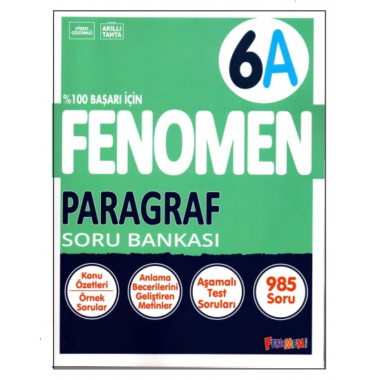 Fenomen 6. Sınıf Paragraf Soru Bankası (A)