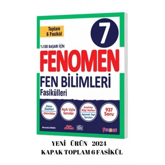 FENOMEN 7 FEN BILIMLERI FASIKÜLLERI (TOPLAM 6 FASIKÜL) 2024 BASIM