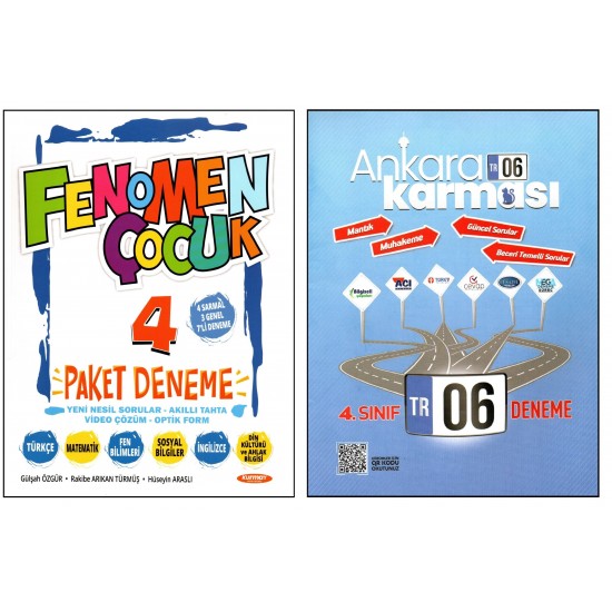 Fenomen+Açı 4. Sınıf Tüm Dersler Deneme Seti 2 Kitap