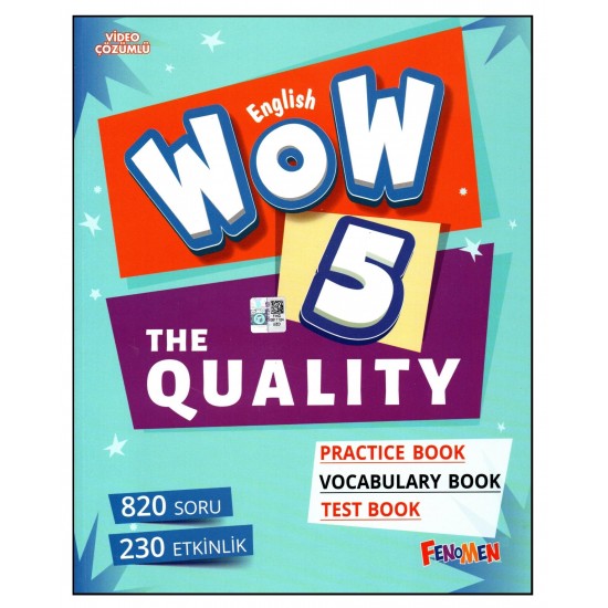 Fenomen Wow English 5. Sınıf The Quality Practice Book-Vocabulary Book-Test Book