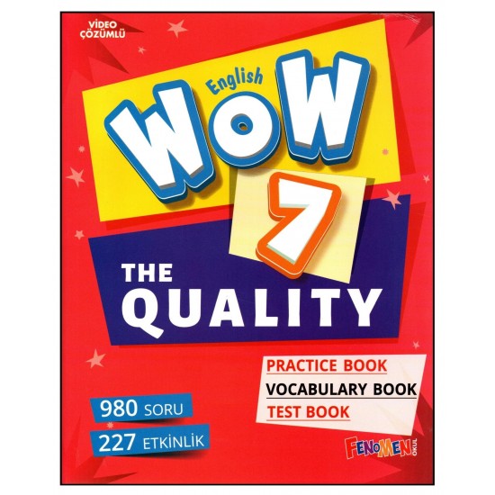 Fenomen Wow English 7. Sınıf The Quality Practice Book-Vocabulary Book-Test Book