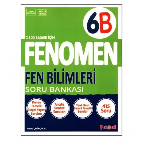 Fenomen Yayınları 6B Fen Bilimleri Soru Bankası