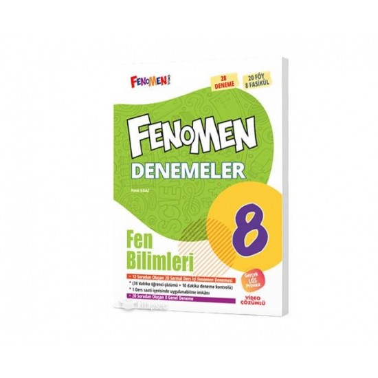 GAMA 8. SINIF LGS FENOMEN FEN YENİ NESİL 12 GENEL DENEME