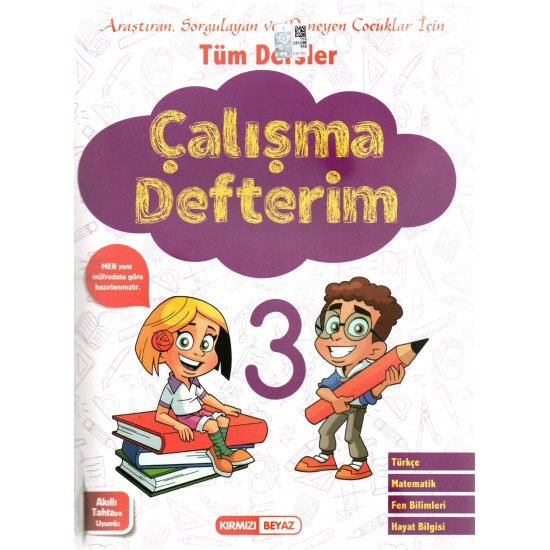 Kırmızı Beyaz 3. Sınıf Tüm Dersler Çalışma Defterim