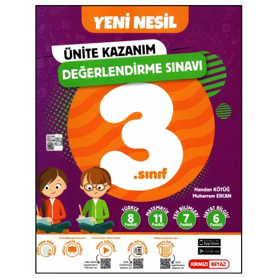 Kırmızı Beyaz 3. Sınıf Yeni Nesil Ünite Kazanım Değerlendirme Sınavı