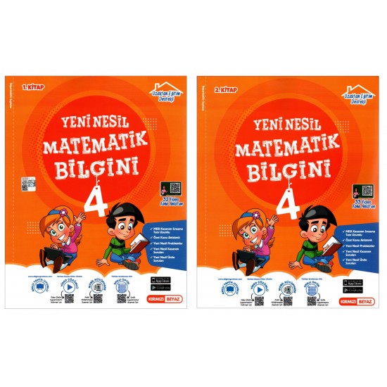 Kırmızı Beyaz 4. Sınıf Matematik Bilgini Konu Özetli Soru Bankası 2 Kitap