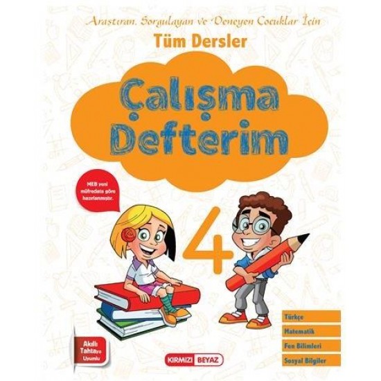 Kırmızı Beyaz 4. Sınıf Tüm Dersler Çalışma Defterim