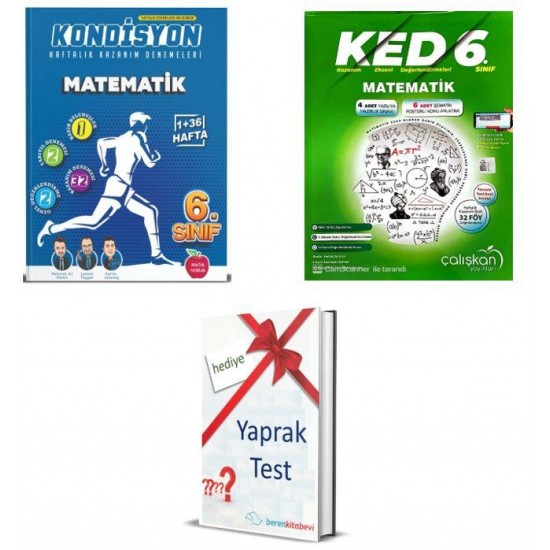 Çalışkan 6.sınıf KED Matematik + Newton Kondisyon Matematik +Yaprak Test 