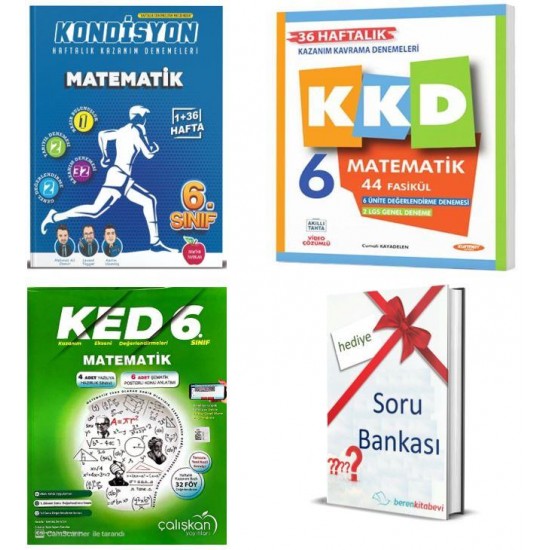 Kurmay 6.sınıf KKD Matematik +Çalışkan KED Matematik + Newton Kondisyon Matematik +Soru B. Hediye