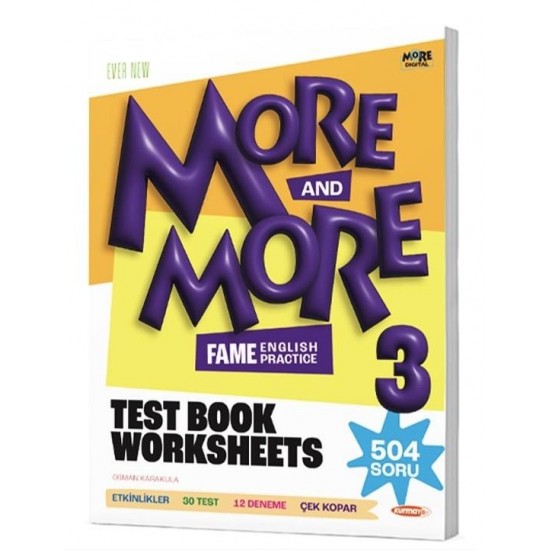 Kurmay ELT More and More 3. Sınıf English Test Book Worksheets 2025