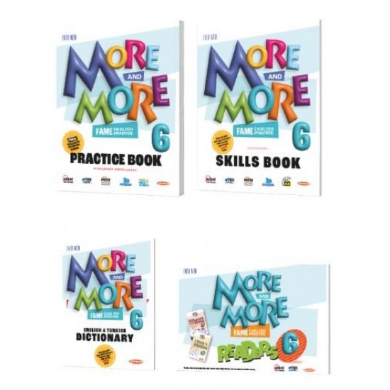 Kurmay ELT More and More 6. MORE&MORE PRACTICE BOOK & SKILLS BOOK & DICTIONARY & READERS (4lü SET)