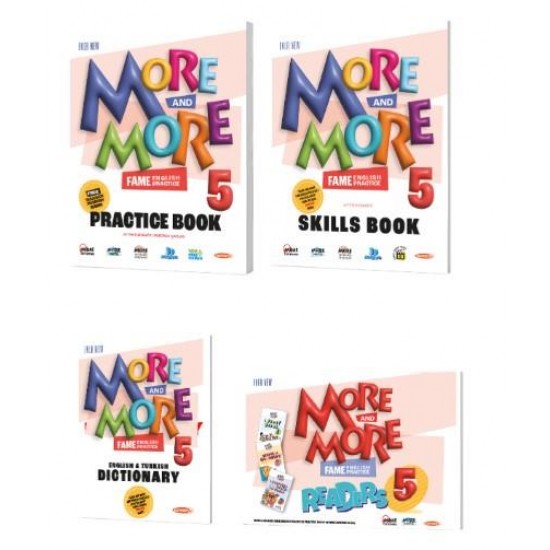 Kurmay ELT More and More 5. MORE&MORE PRACTICE BOOK & SKILLS BOOK & DICTIONARY & READERS (4lü SET)