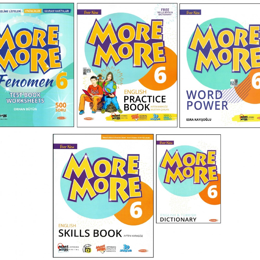 Kurmay ELT More And More 6. Sınıf Practice Book+Fenomen Test Book+Word ...