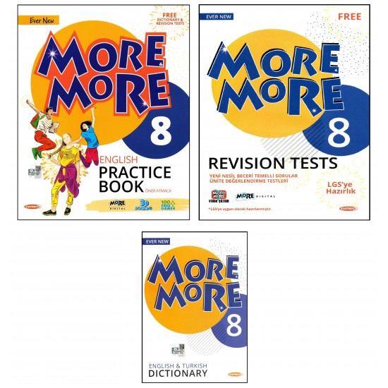 Kurmay ELT More And More 8. Sınıf English Practice Book + Dictionary