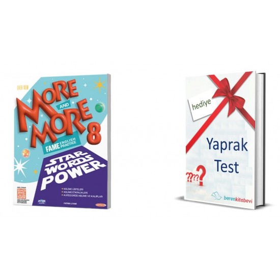 KURMAY ELT MORE AND MORE 8. SINIF ENGLİSH STAR WORDS POWER + YAPRAK TEST HEDİYE 2025