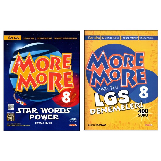 Kurmay ELT More and More 8. Sınıf Star Words Power + Selfie Test Deneme 2 Kitap