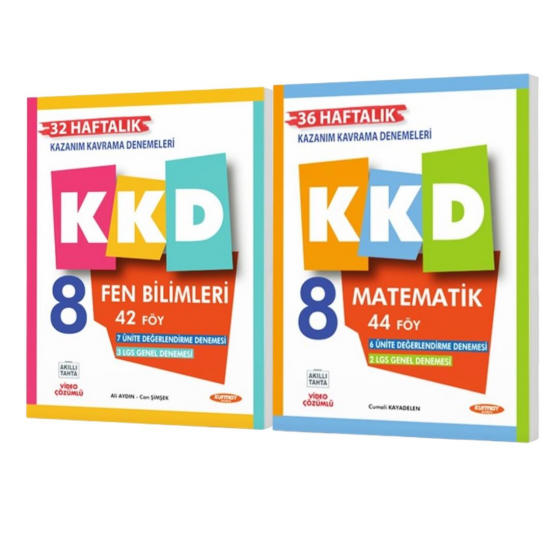 Kurmay Yayınları 8. sınıf KKD Matematik+Fen Bilimleri (2Kitap)