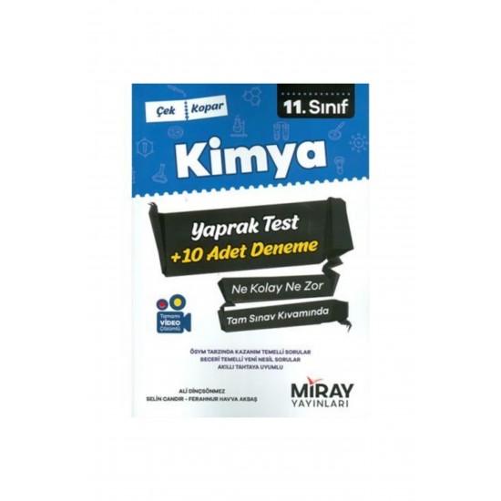 Miray Yayınları 11. Sınıf Kimya Yaprak Test 