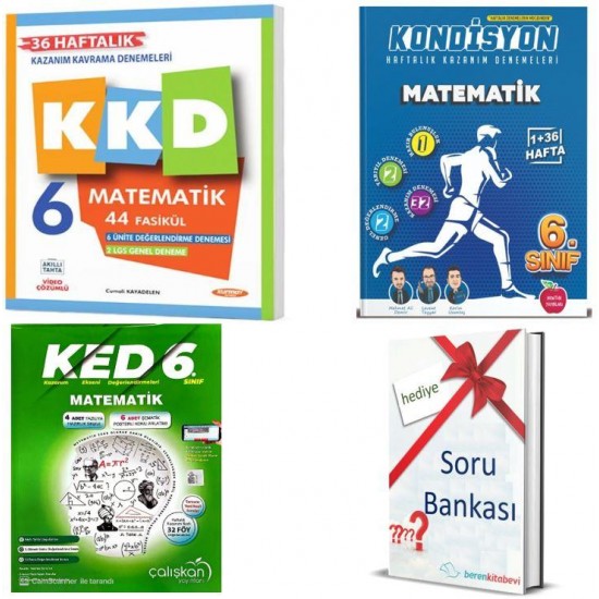 Newton 6.sınıf Kondisyon Matematik+ Kurmay KKD Matematik+ Çalışkan KED  Matematik+ Soru B. Hediye