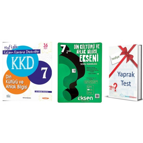 Kurmay 7. Sınıf KKD Din Kültürü + Çalışkan Din Kültürü Ekseni + Yaprak Test Hediye