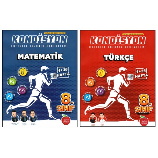 Newton 8. Sınıf LGS Matematik + Türkçe Kondisyon Denemeleri 2 Kitap