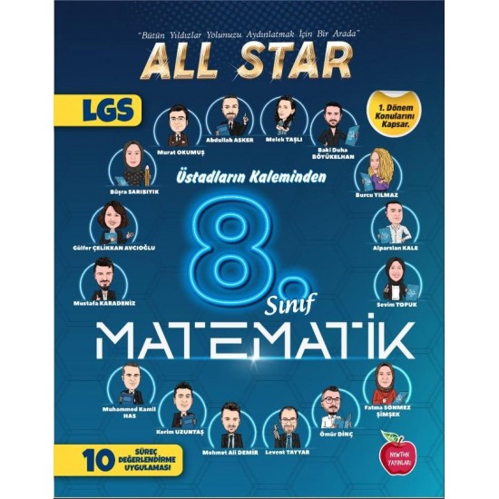 Newton 8. Sınıf LGS Matematik Üstatların Kaleminden 1. Dönem Süreç Değerlendirme Deneme Sınavları