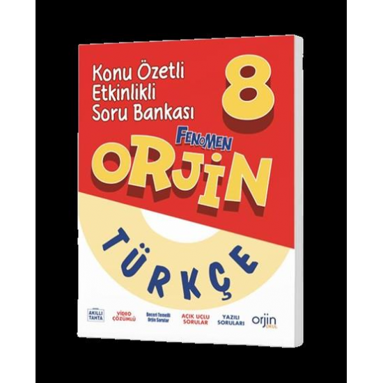 Orjin 8. Sınıf Türkçe Konu Özetli Etkinlikli Soru Bankası