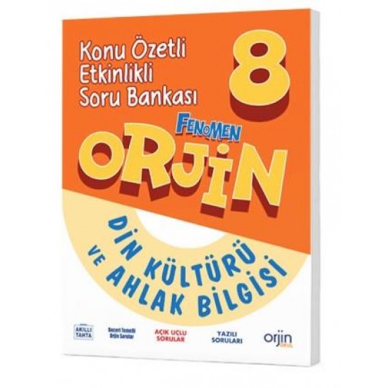 Orjin 8. Sınıf Din Kültürü Ve Ahlak Bilgisi Konu Özetli Etkinlikli Soru Bankası