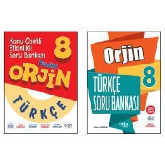 Orjin 8. Sınıf Türkçe Konu Özetli Etkinlikli Soru Bankası +Soru Bankası