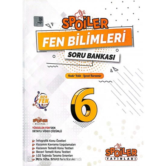 SPOİLER 6. SINIF FEN BİLİMLERİ SORU BANKASI 2024