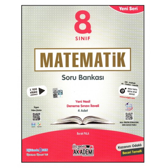 Üçgen Akademi 8. Sınıf Matematik Yeni Seri Soru Bankası